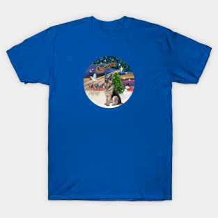 "Christmas Magic" with a German Shepherd T-Shirt